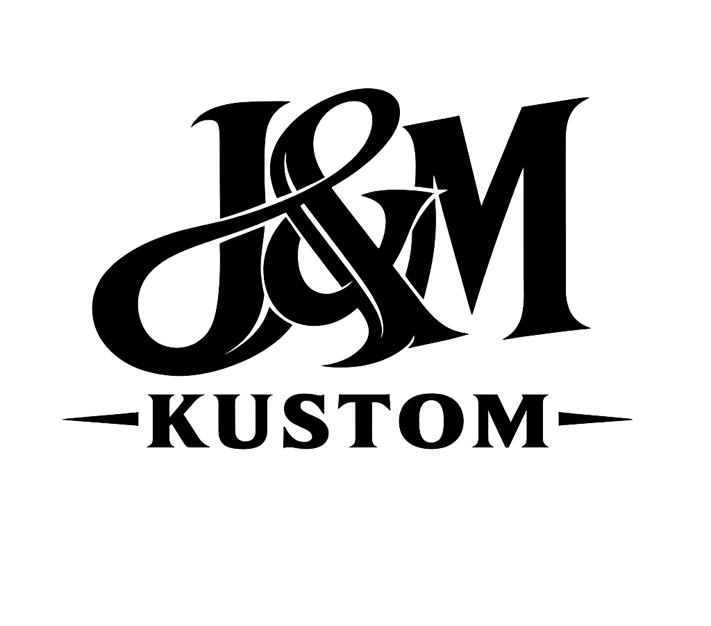 logo myj customize Logo colorido con "M&J" y la palabra "CUSTOMIZE" en letras prominentes.